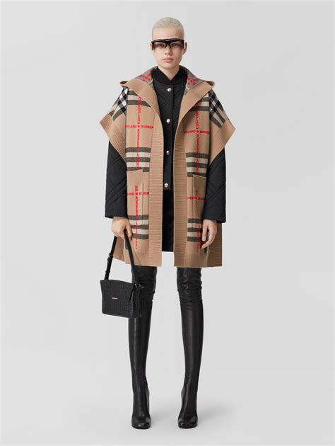 burberry logo capes|Burberry capes and ponchos.